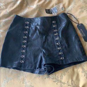Bebe Leather Shorts